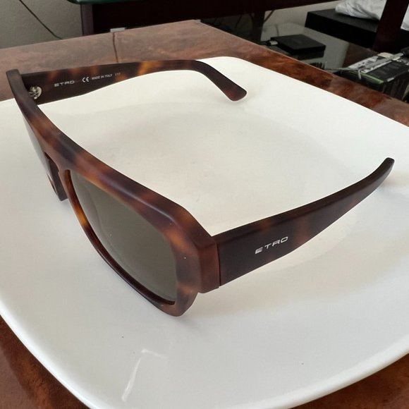 NWT BEAUTIFUL ITALIAN DESIGNER SUNGLASSES BY ETRO - MATTE HAVANA main image 4